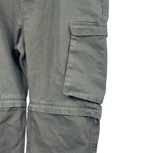 Official Boy Scout of America Green Convertible Cargo Pants with Zip-Off Design - Picture 3 of 8
